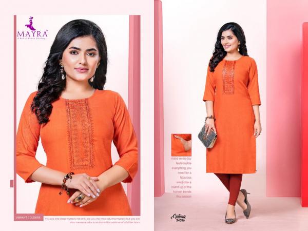 Mayra Optima Rayon Fancy Embroidery Kurti